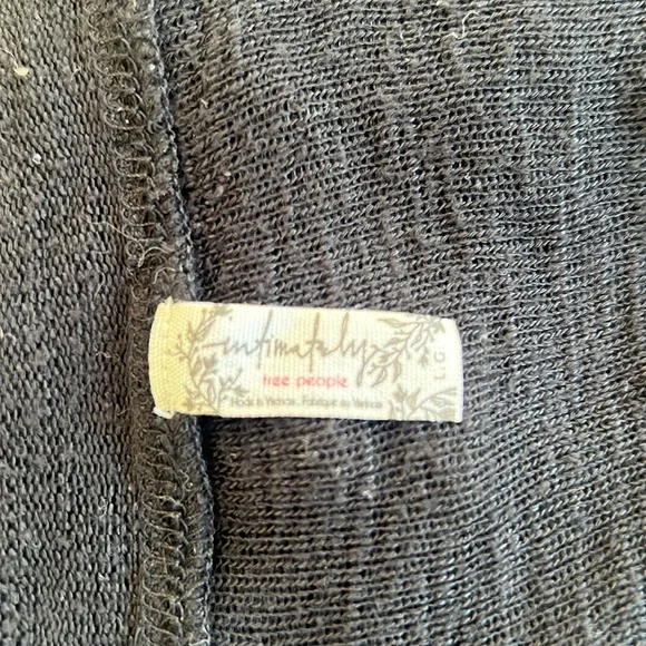 Intimately Free People Whimsy-Goth long Bell sleeves semi transparent top sz L - Picture 5 of 7